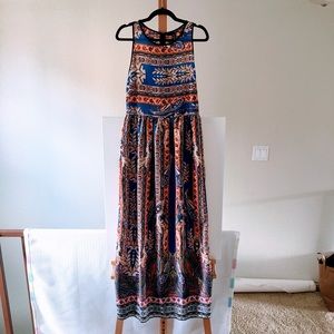 Bloomingdale's AQUA Paisley Sleeveless Maxi Dress